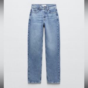High rise straight jeans